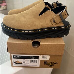 Dr. Martens Savannah Tan Mule Flats